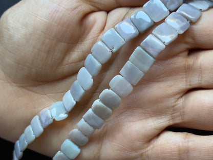 Blue Opal Square Beads, 6.34-11.48 mm – view 2 of 3