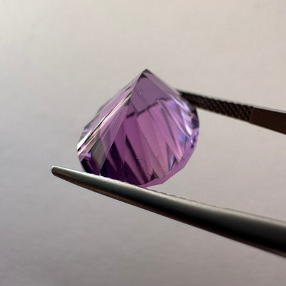 Purple Amethyst Oval Faceted Loose Stone, 11.85 ct, 18.4x13.5 mm – view 7 of 8