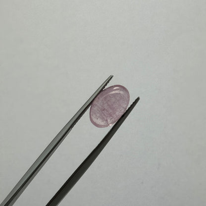 Blush Pink Tourmaline Oval Cabochon, 4.41 ct, 12x8.8 mm – view 1 of 2