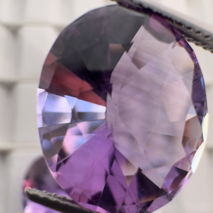 Purple Amethyst Oval Faceted Loose Stone, 13.44 ct, 17.8x14.5 mm – view 6 of 8