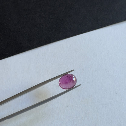 Pink Tourmaline Oval Cabochon, 3.34 ct, 11x9 mm – view 1 of 3