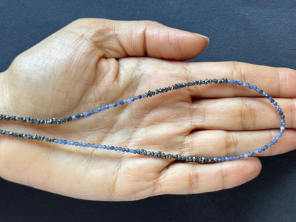 Blue Sapphire Rondelle Beads, 1.93-2,11 mm, 42 cm – view 1 of 2