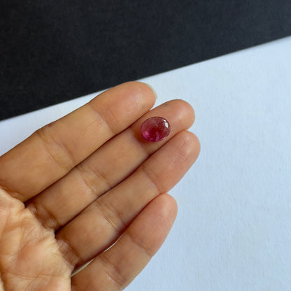 Pink Tourmaline Oval Cabochon, 2.67 ct, 11x9 mm – view 2 of 3