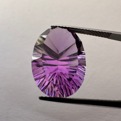 Purple Amethyst Oval Faceted Loose Stone, 11.85 ct, 18.4x13.5 mm – view 5 of 8