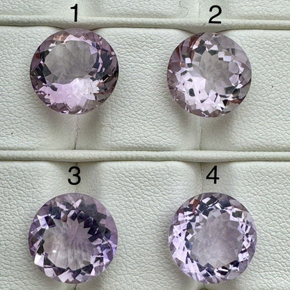 Purple Amethyst Round Faceted Loose Stone, 5.45 ct, 18.4x13.5 mm – view 1 of 3
