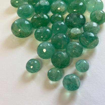 Blue Chrysoprase Round Faceted Beads – view 5 of 7