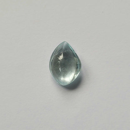 Blue Aquamarine Fancy Cabochon Pair, 5.47 ct, 15x11 mm – view 2 of 3