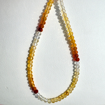 Yellow Fire Opal Round Faceted Beads, 22 ct, 42 cm – view 1 of 20