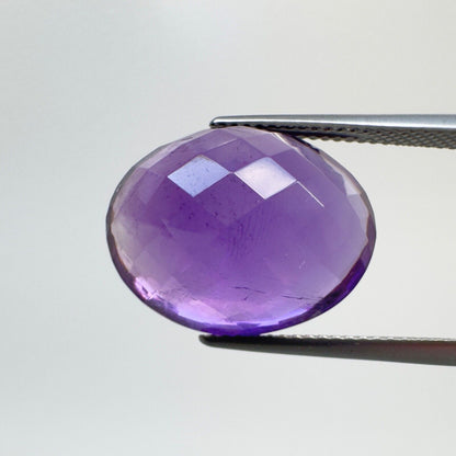 Purple Amethyst Oval Faceted Loose Stone, 15.12 ct, 18.6x14.6 mm – view 7 of 14