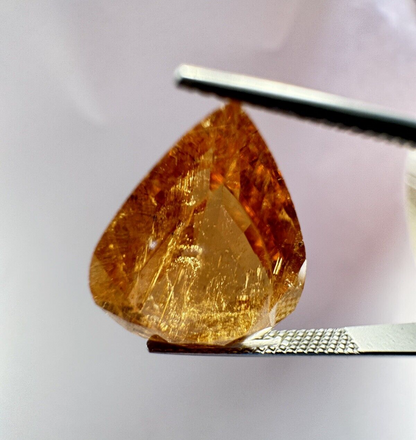 Orange Tourmaline Pear Pendant, 11.14 ct – view 1 of 5