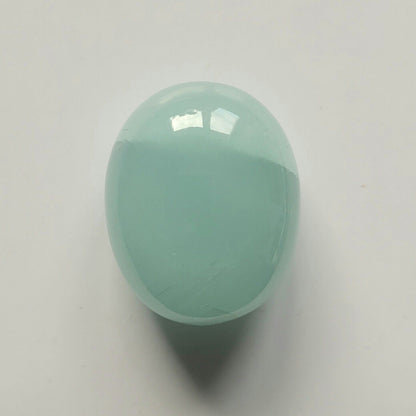 Blue Aquamarine Oval Cabochon, 40.56 ct, 22x18 mm – view 2 of 3