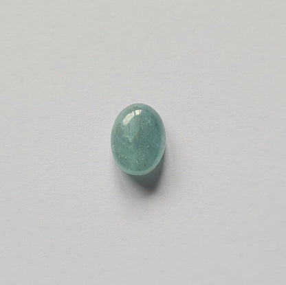 Blue Aquamarine Oval Cabochon, 3.89 ct, 11.2x9.5 mm – view 2 of 3
