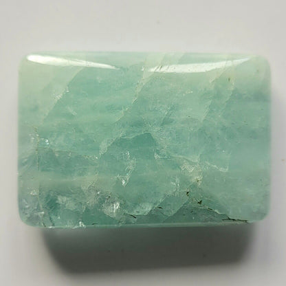 Blue Aquamarine Rectangular Cabochon, 68.24 ct, 34.5x24 mm – view 2 of 3