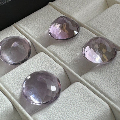 Purple Amethyst Round Faceted Loose Stone, 5.45 ct, 18.4x13.5 mm – view 2 of 3