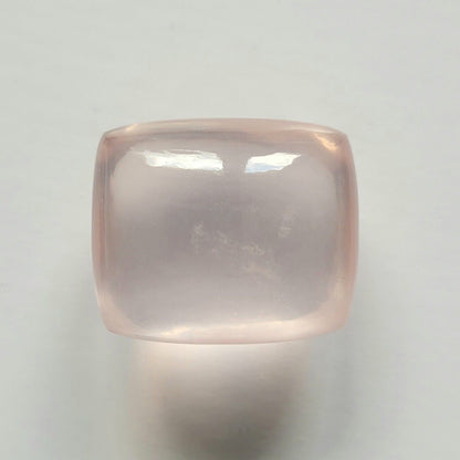 Pink Quartz Cushion Cabochon, 71.39 ct, 24.3x20.7 mm – view 2 of 3