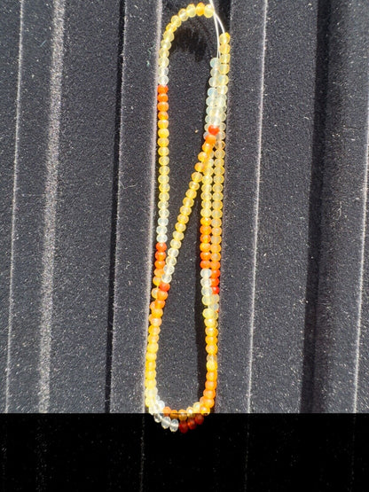 Yellow Fire Opal Round Faceted Beads, 22 ct, 42 cm – view 12 of 20