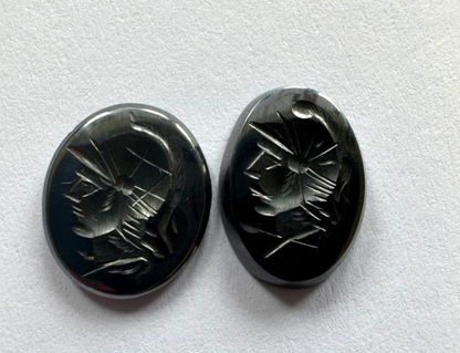 Black Hematite Oval Pendant – view 7 of 9