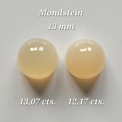 Moonstone Round Cabochon Pair, 25.24 ct – view 1 of 3