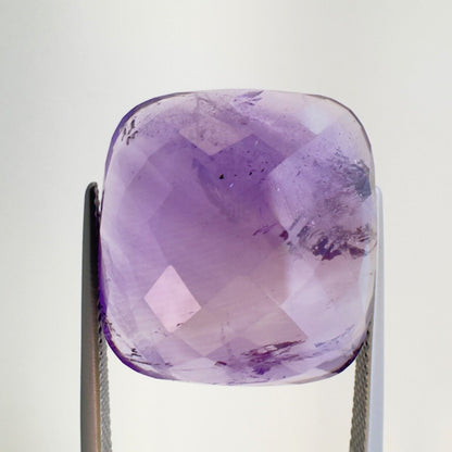 Purple Amethyst Cushion Faceted Loose Stone, 31.77 ct, 21x19.5 mm – view 2 of 3