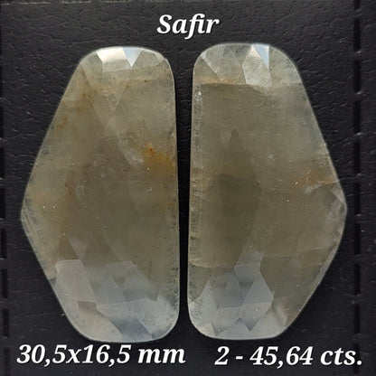 Multicolour Sapphire Loose Stone Pair, 45.64 ct – view 1 of 3