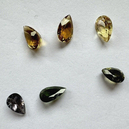 Multicolour Tourmaline Drop Faceted Loose Stone – view 3 of 9