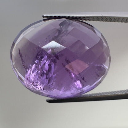 Purple Amethyst Oval Faceted Loose Stone, 26.83 ct, 22x18 mm – view 1 of 2