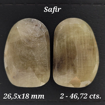 Sapphire Loose Stone Pair, 46.72 ct – view 1 of 3