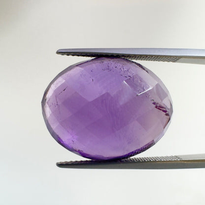 Purple Amethyst Oval Faceted Loose Stone, 15.12 ct, 18.6x14.6 mm – view 4 of 14