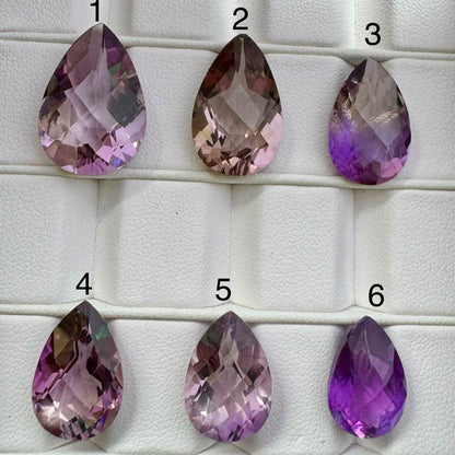 Purple Amethyst Pear Faceted Loose Stone – view 1 of 3