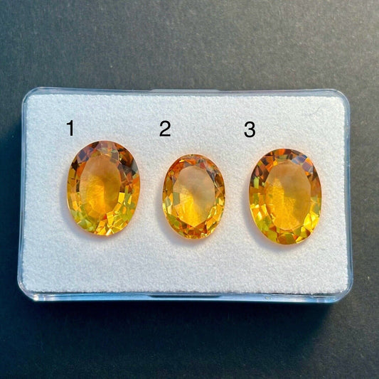1 Piece Selection Citrine Oval Cut Faceted Top Quality 22.53 Carats Total