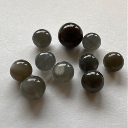 Grey Moonstone Round Beads – view 3 of 4