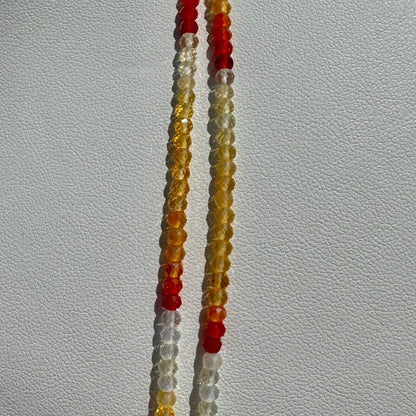 Yellow Fire Opal Round Faceted Beads, 22 ct, 42 cm – view 11 of 20