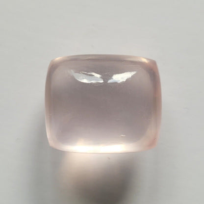 Pink Quartz Cushion Cabochon, 71.39 ct, 24.3x20.7 mm – view 3 of 3