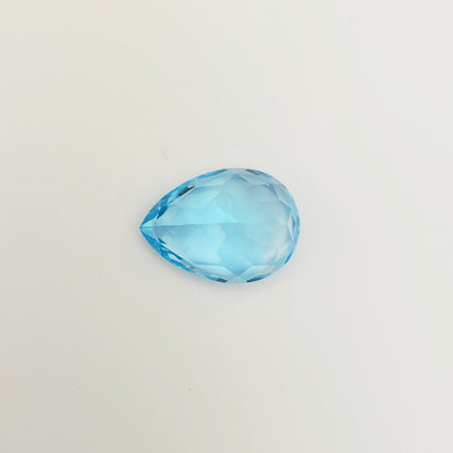 Blue Topaz Drop Faceted Loose Stone, 38.96 ct – view 3 of 4