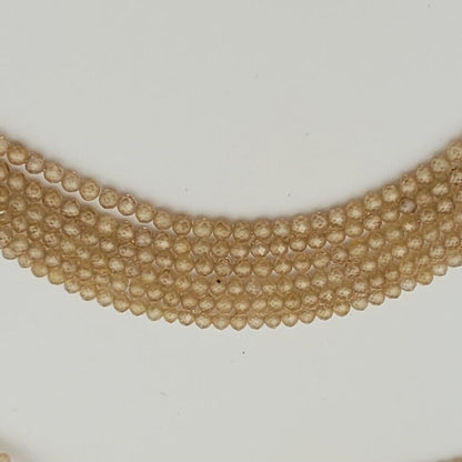 Cognac Brown Zircon Round Bead Strand, 42 cm, 3.2-3.3 mm – view 4 of 6
