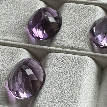 Purple Amethyst Oval Faceted Loose Stone, 3.48 ct, 12.0x9.8 mm – view 2 of 3