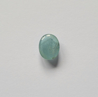 Blue Aquamarine Oval Cabochon, 4.35 ct, 11.5x9.2 mm – view 2 of 3
