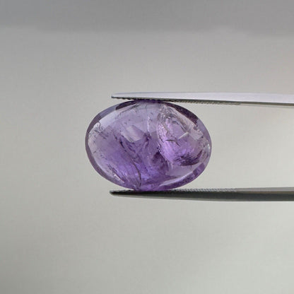 Purple Amethyst Oval Faceted Loose Stone, 14.95 ct, 19.7x14.2 mm – view 2 of 2