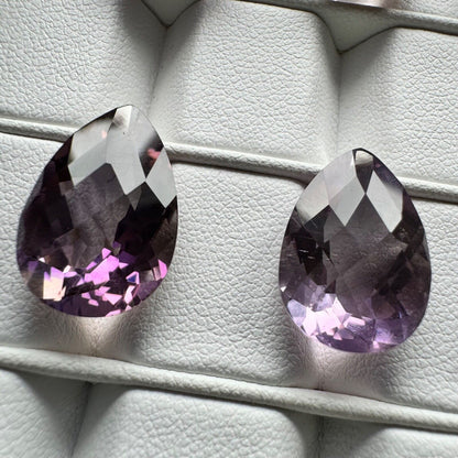 Purple Amethyst Pear Faceted Loose Stone – view 3 of 3
