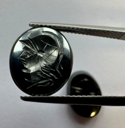 Black Hematite Oval Pendant – view 3 of 9
