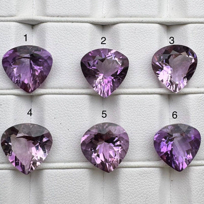 Purple Amethyst Trillion Faceted Loose Stone, 5.65 ct, 12.9x12.6 mm – view 1 of 3