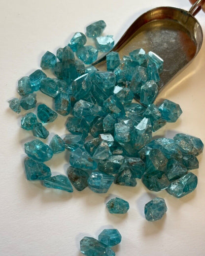 Blue Apatite Fancy Faceted Beads, 95 ct – view 5 of 6