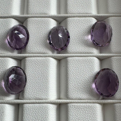Purple Amethyst Oval Faceted Loose Stone, 3.48 ct, 12.0x9.8 mm – view 3 of 3
