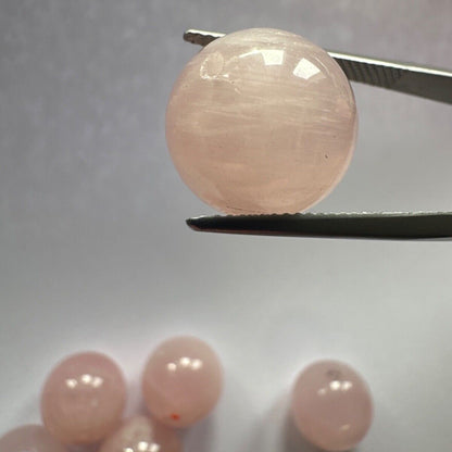 Pink Quartz Round Beads – view 4 of 4