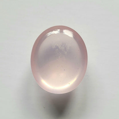 Candy Pink Quartz Cushion Cabochon, 47.07 ct, 24.5x20.5 mm – view 3 of 3