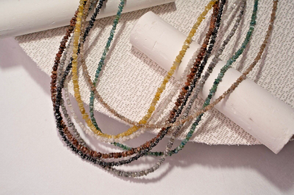 Blue Diamond Beads, 18 ct, 45 cm – view 7 of 12
