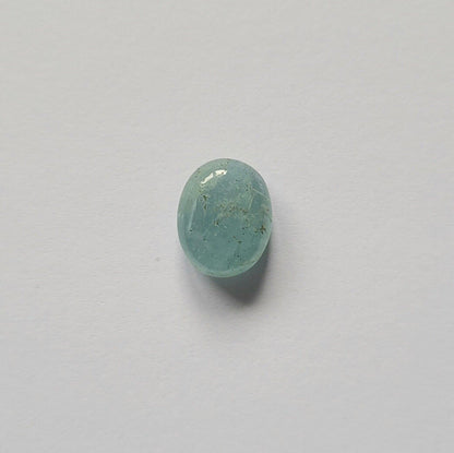 Blue Aquamarine Oval Cabochon, 4.35 ct, 11.5x9.2 mm – view 3 of 3