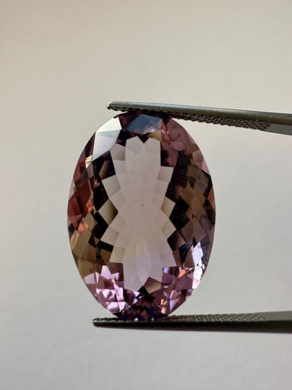 Multicolour Ametrine Oval Faceted Loose Stone, 20.18 ct – view 2 of 5