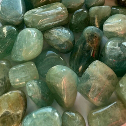 Cornflower Blue Aquamarine Tumbled Drilled Loose Beads, 5 pieces – view 3 of 3