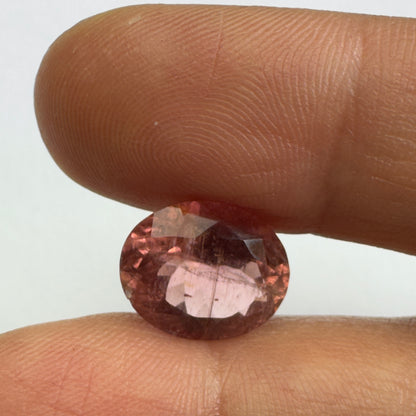 Pink Tourmaline Rectangular Loose Stone, 4.75 ct, 12.2x10 mm – view 2 of 3